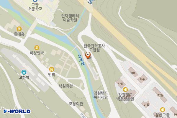 고한모노레일 위치 지도 — 강원특별자치도 정선군 고한읍 고한4길 69