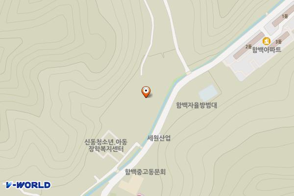신동공설운동장 위치 지도 — 강원특별자치도 정선군 신동읍 조돌리 223-2