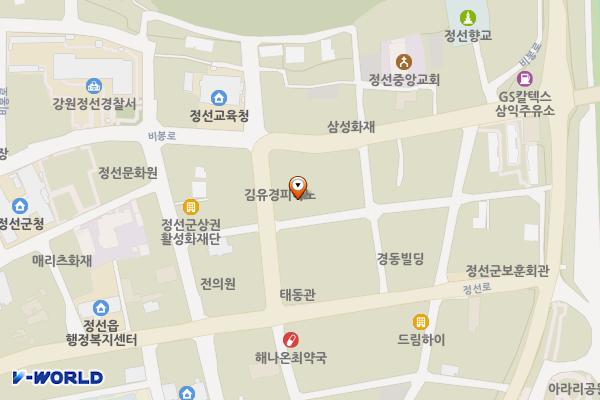 정선시장2 위치 지도 — 강원특별자치도 정선군 정선읍 5일장길 23-2