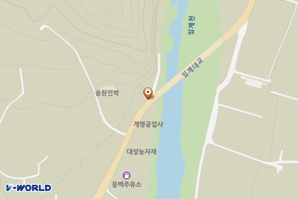 임계대교 화장실 위치 지도 — 강원특별자치도 정선군 임계면 송계리 280-15