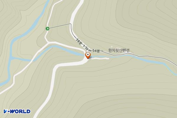 한치도로변 위치 지도 — 강원특별자치도 정선군 남면 유평리 17-1