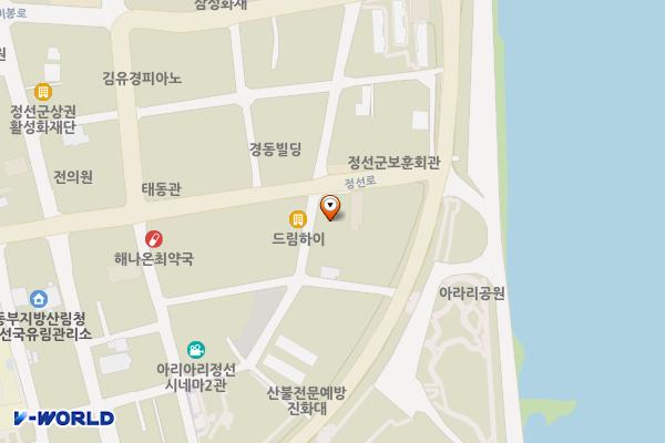 정선단위농협 위치 지도 — 강원특별자치도 정선군 정선읍 봉양7길34