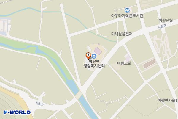 여량면사무소2층 위치 지도 — 강원특별자치도 정선군 여량면 서동로 2885