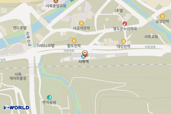 사북역 위치 지도 — 강원특별자치도 정선군 사북읍 지장천로 616-12