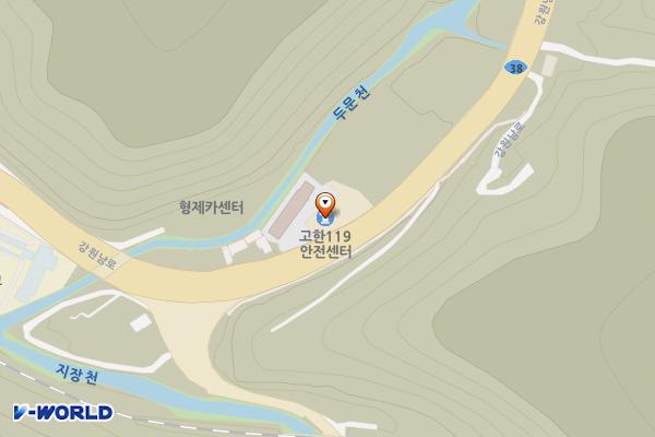 고한119안전센터 위치 지도 — 강원특별자치도 정선군 고한읍 강원남로 6455