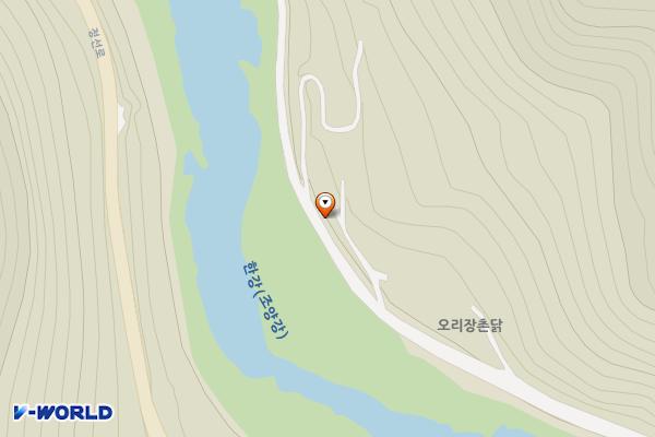 오리장(봉양6리) 위치 지도 — 강원특별자치도 정선읍 봉양리 474-1