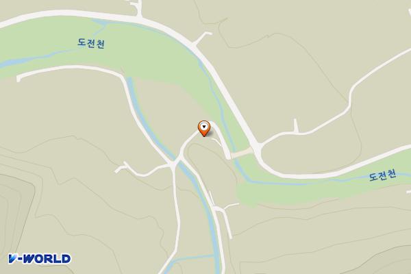 도전2교 화장실 위치 지도 — 강원특별자치도 정선군 임계면 기추목이길 11 근처