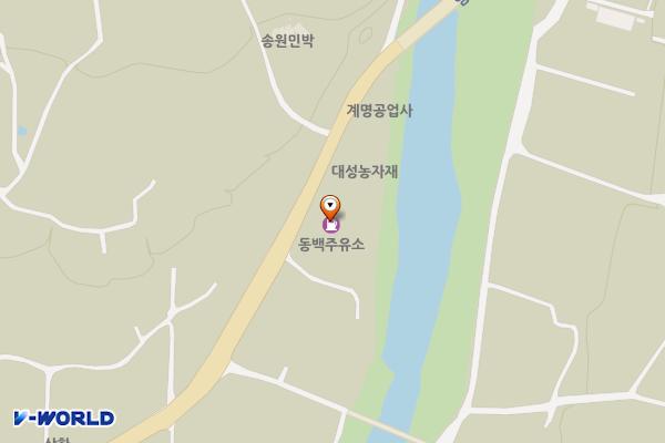 동백주유소 위치 지도 — 강원특별자치도 정선군 임계면 서동로 4682