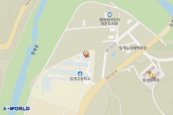 임계고등학교 위치 지도 — 강원특별자치도 정선군 임계면 백두대간로 1313