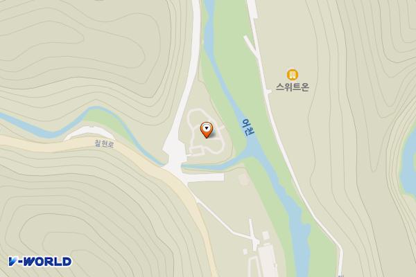 덕우삼거리 야생화공원입구(덕우리) 위치 지도 — 강원특별자치도 정선읍 덕우리 709-7(칠현로)