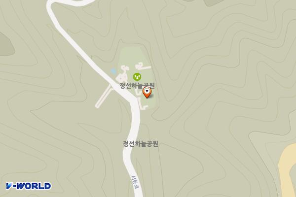 벅스랜드-메뚜기 화장실 위치 지도 — 강원특별자치도 정선군?여량면 서동로 3867-26