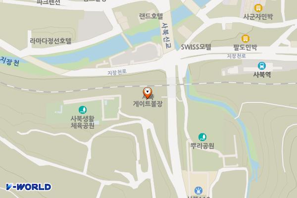 사북생활체육공원 위치 지도 — 강원특별자치도 정선군 사북읍 동탄길 12