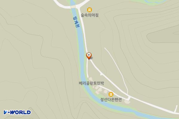 부수베리 화장실(1) 위치 지도 — 강원특별자치도 정선군 임계면 가목리 64-1