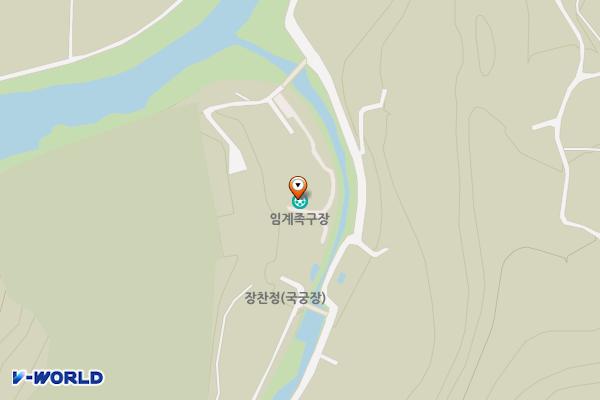임계테니스장입구 화장실 위치 지도 — 강원특별자치도 정선군 임계면 장찬동길 86-11