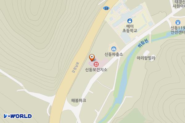 신동보건지소 위치 지도 — 강원특별자치도 정선군 신동읍 의림로 313
