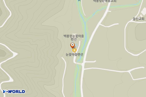 백복령눈꽃마을 야생화 화장실 위치 지도 — 강원특별자치도 정선군 임계면 눈꽃마을길 807