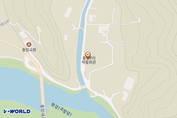 경로당 입구(용탄1리) 위치 지도 — 강원특별자치도 정선읍 비룡동길 6 근처