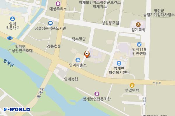 임계시장 공영주차장(임계시장2) 위치 지도 — 강원특별자치도 정선군 임계면 송계2길 6