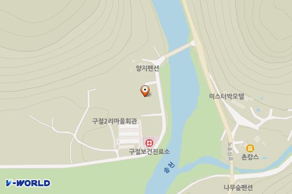 노추산등산로(절골입구) 위치 지도 — 강원특별자치도 정선군 여량면 구절양지말길 18