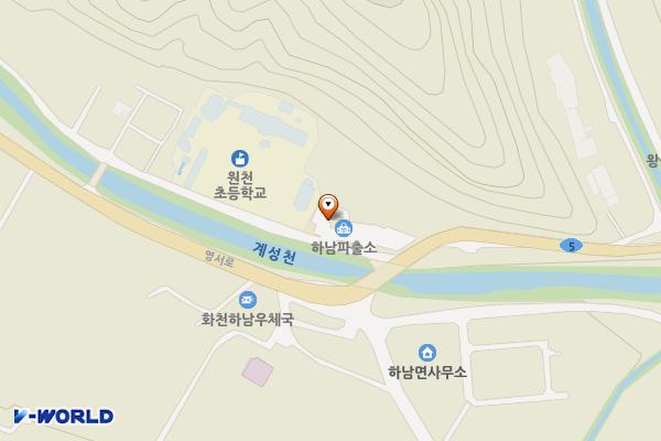 하남파출소 위치 지도 — 강원특별자치도 화천군 하남면 원천새싹길8