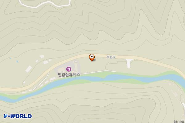번암산휴게소 위치 지도 — 강원특별자치도 화천군 사내면 광덕리 433