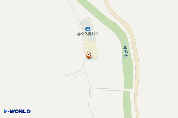 봉오초등학교 위치 지도 — 강원특별자치도 화천군 상서면 봉오새싹길31