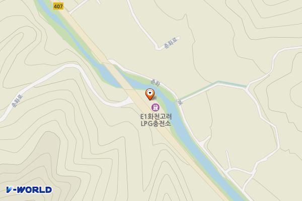 화천고려LPG충전소 위치 지도 — 강원특별자치도 화천군 하남면 춘화로2818