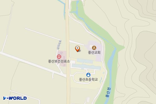 풍산초등학교병설유치원 위치 지도 — 강원특별자치도 화천군 화천읍 평화로1284
