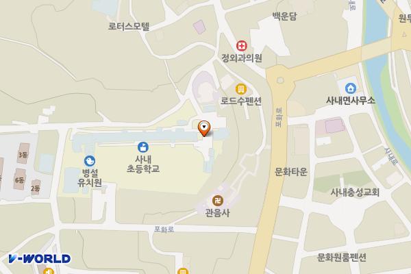 사내초등학교 위치 지도 — 강원특별자치도 화천군 사내면 사내로3길13