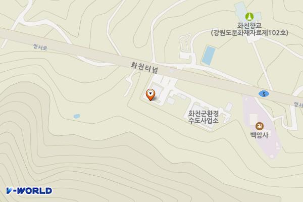 화천상하수도사업소 위치 지도 — 강원특별자치도 화천군 화천읍 상승로1길67