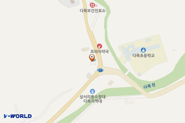 다목리 버스터미널 위치 지도 — 강원특별자치도 화천군 상서면 수피령로1297