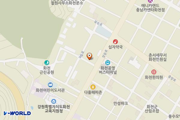 화천농협주유소 위치 지도 — 강원특별자치도 화천군 화천읍 상승로39