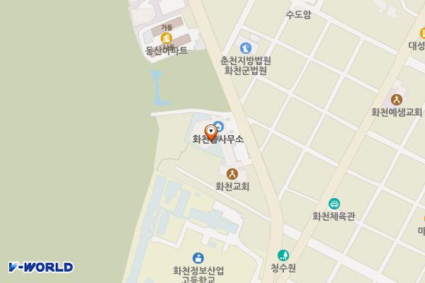 화천읍사무소 위치 지도 — 강원특별자치도 화천군 화천읍 상승로91