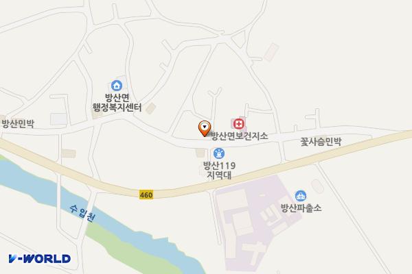방산면 청소년문화의집 위치 지도 — 강원특별자치도 양구군 방산면 장거리길 35-10, 청소년문화의집
