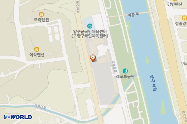 청소년수련관 별관(2층) 위치 지도 — 강원특별자치도 양구군 양구읍 박수근로 366-27, 양구청소년수련관