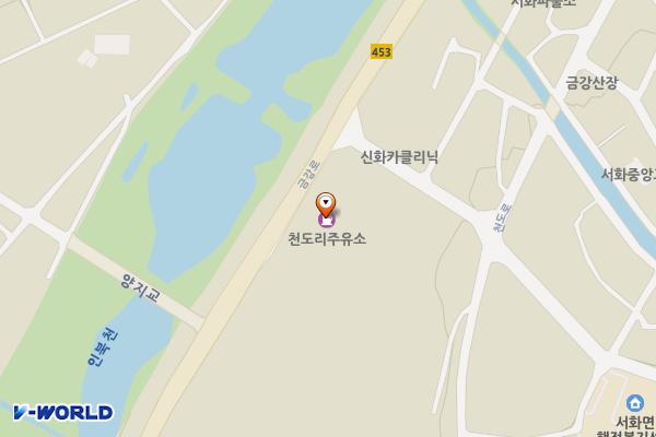 천도리주유소 위치 지도 — 강원특별자치도 인제군 서화면 금강로 1378