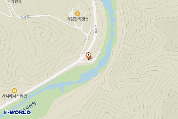 하추리 하천변 위치 지도 — 인제읍 하추리 461-29