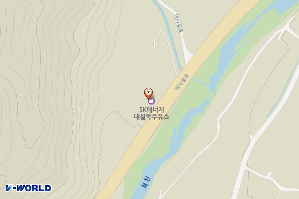 내설악주유소 위치 지도 — 강원특별자치도 인제군 북면 미시령로 1193