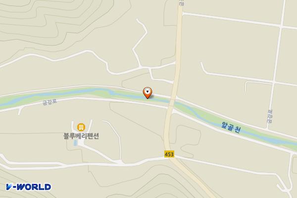 무쇠점길 위치 지도 — 서화면 서흥리 1149