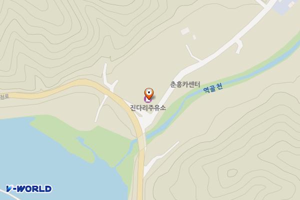 진다리주유소 위치 지도 — 강원특별자치도 인제군 기린면 내린천로 4172