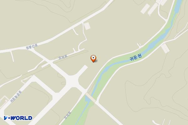 귀둔리 풋살장 위치 지도 — 인제읍 귀둔리 582 주차장 옆