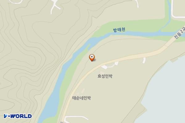 진동리주차장1(주차장 입구) 위치 지도 — 기린면 진동리 691-1