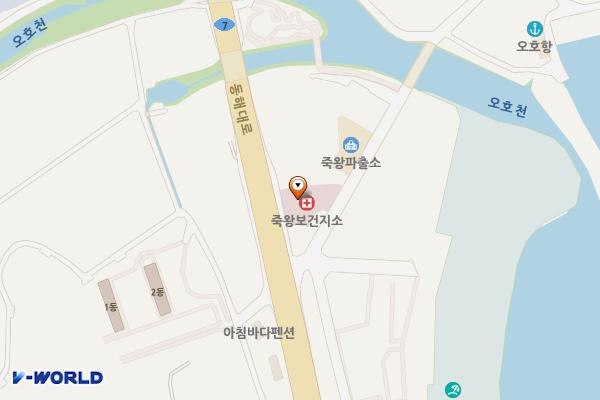 죽왕보건지소 위치 지도 — 강원특별자치도 고성군 죽왕면 심층수길 9