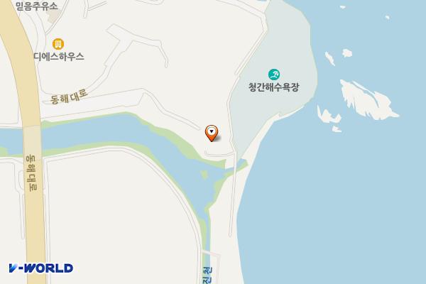청간정 위치 지도 — 강원특별자치도 고성군 토성면 동해대로 5110