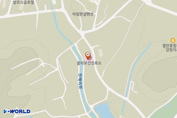 흘리보건진료소 위치 지도 — 강원특별자치도 고성군 간성읍 흘리길 190