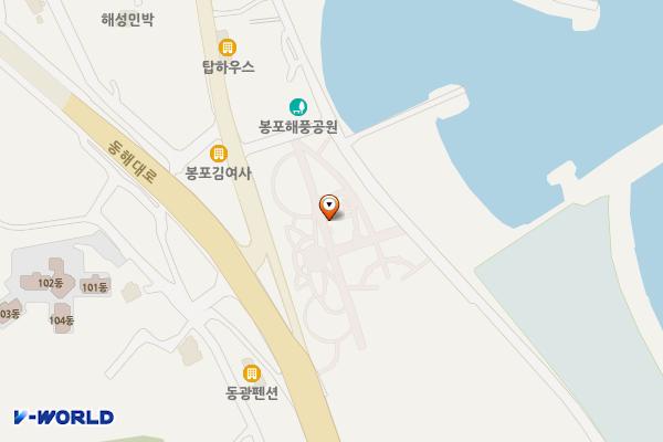 봉포해풍공원 위치 지도 — 강원특별자치도 고성군 토성면 토성로 20
