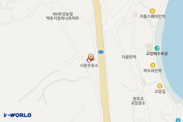 시온주유소 위치 지도 — 강원특별자치도 고성군 토성면 동해대로 5439