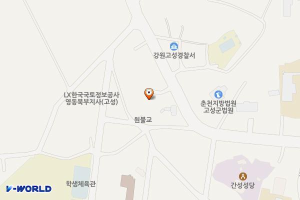 고성여성회관(2층) 위치 지도 — 강원특별자치도 고성군 간성읍 간성로 97