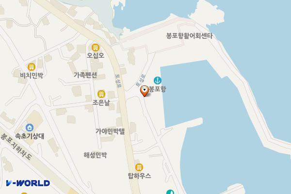 봉포항 위치 지도 — 강원특별자치도 고성군 토성면 봉포해변길 120