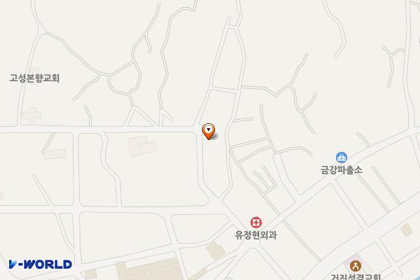 건강생활지원센터(2층) 위치 지도 — 강원특별자치도 고성군 거진읍 행랑골길 24